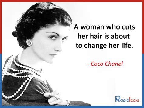 coco chanel quotes haircut